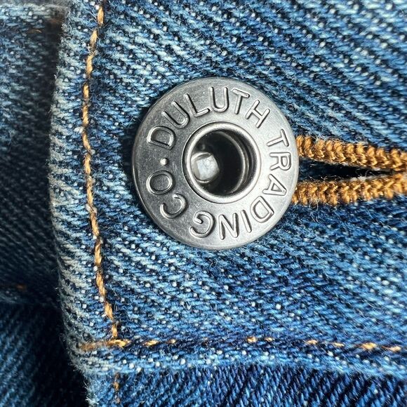 Duluth Trading Co Jeans Men’s 42x30 Straight Leg Denim Workwear Rugged Outdoors - Picture 4 of 12